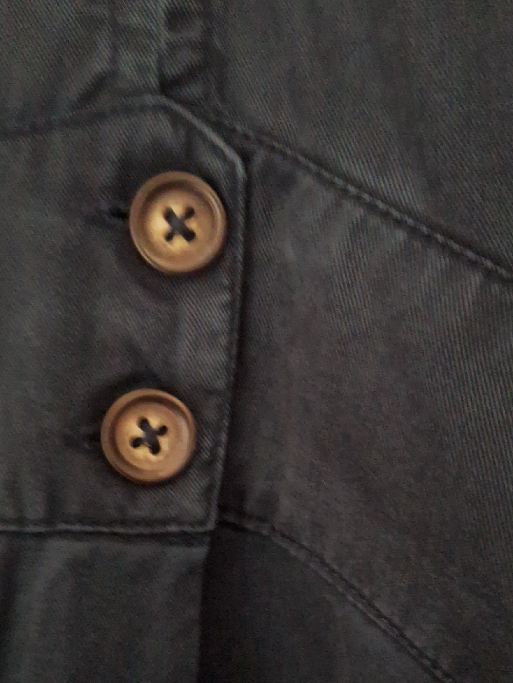 Quince Vintage Wash Tencel Button Front Dress Midnight Blue XL NWT - Picture 5 of 7